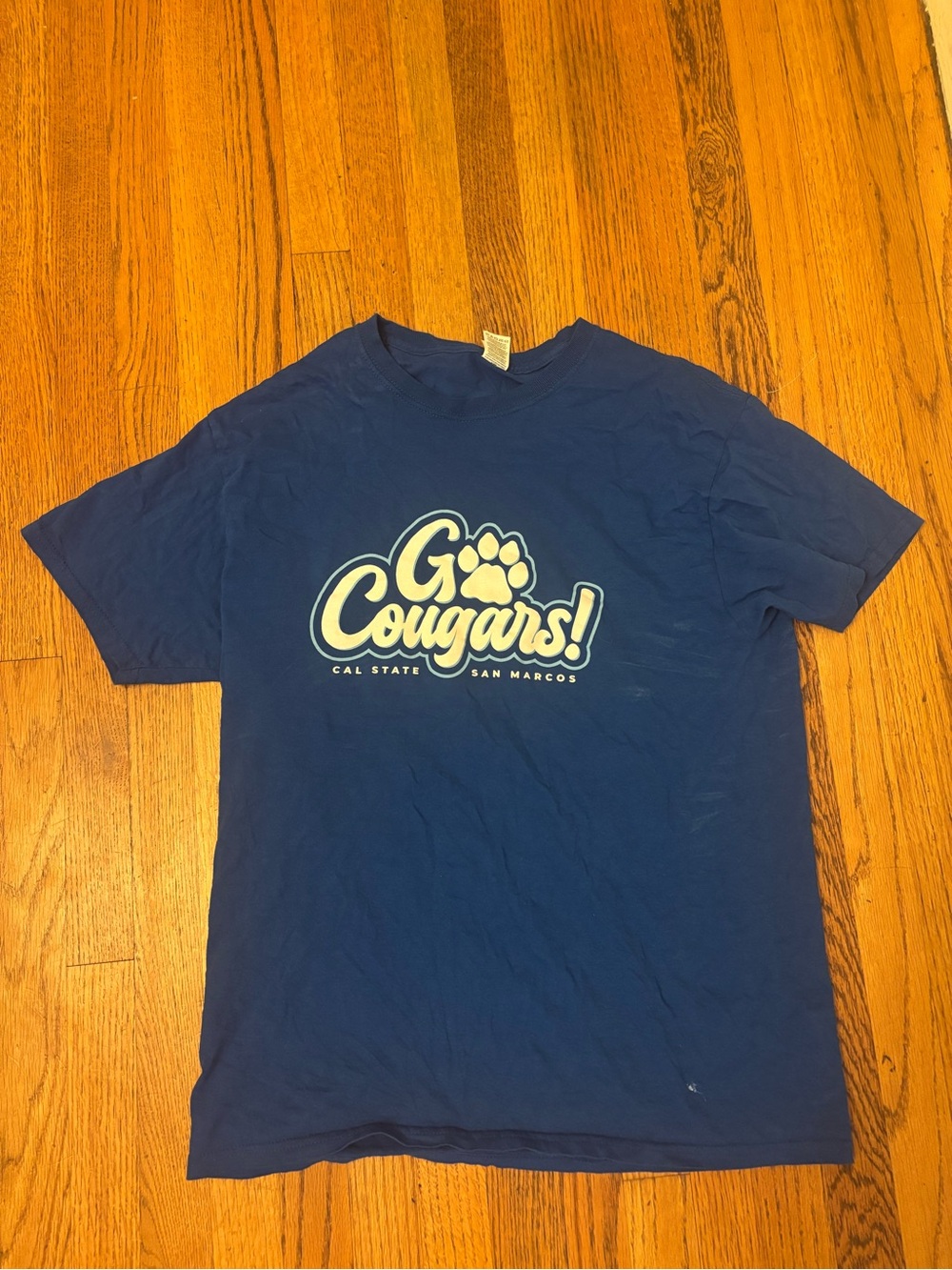 California State University San Marcos CSUSM Go Cougars T-Shirt Size Adult M